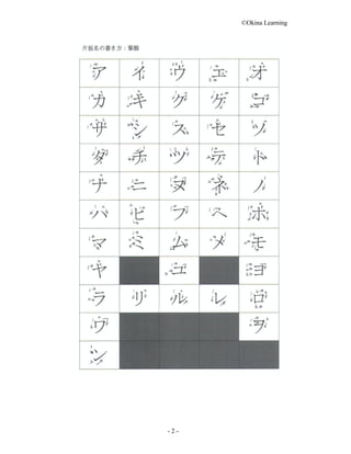 Stroke Order of Japanese Characters | PDF