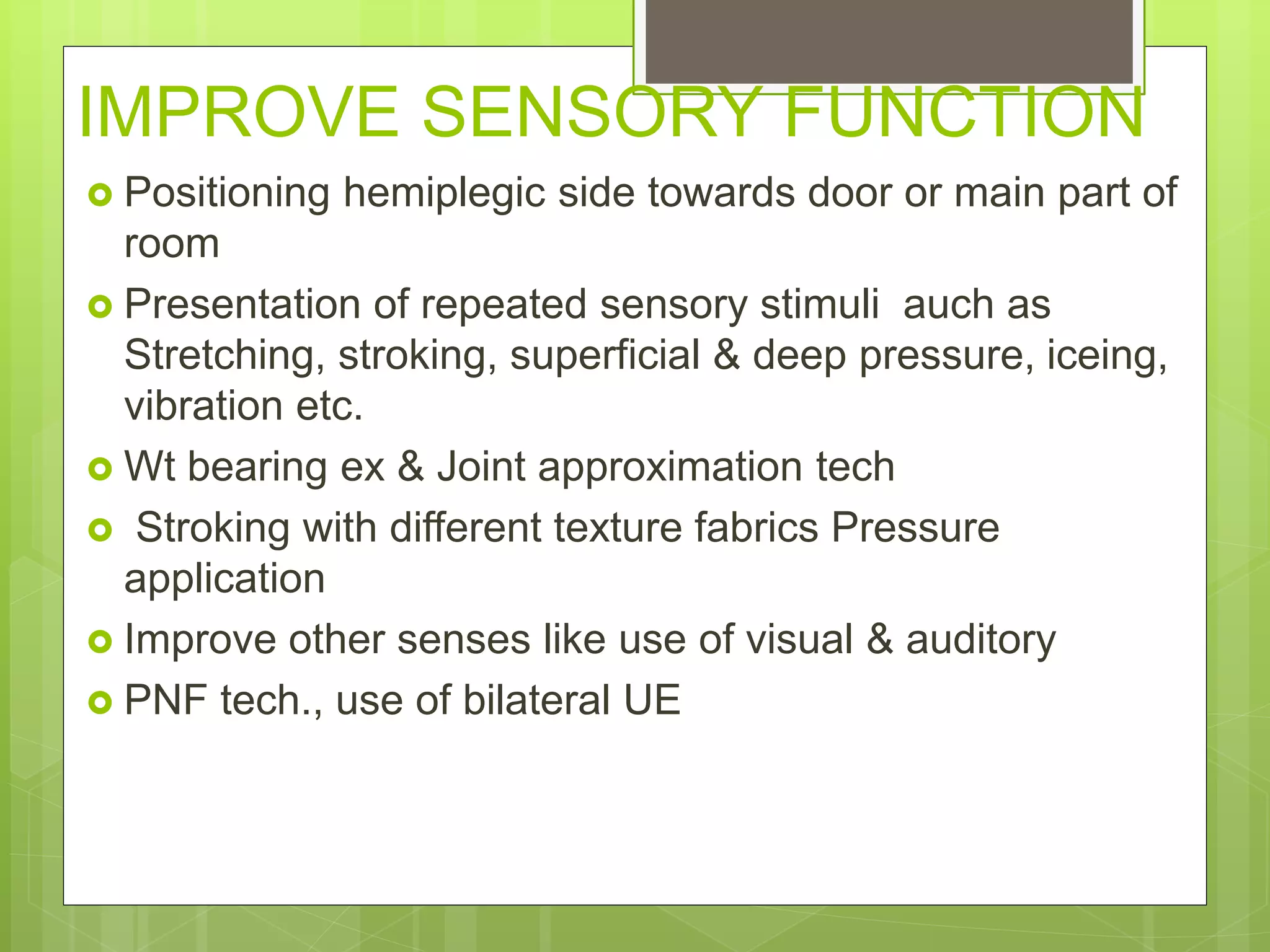 PHYSIOTHERAPY MANAGEMENT OF POST STROKE PATIENT. | PPTX