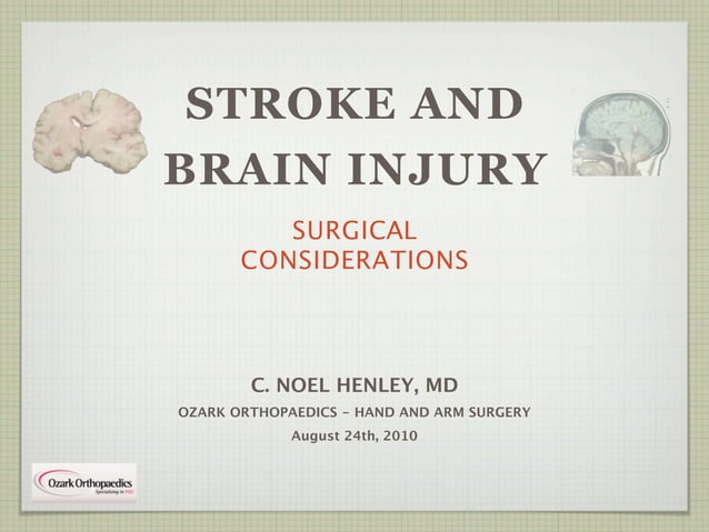 Spasticity in Stroke and Brain Injury Patients | PPT