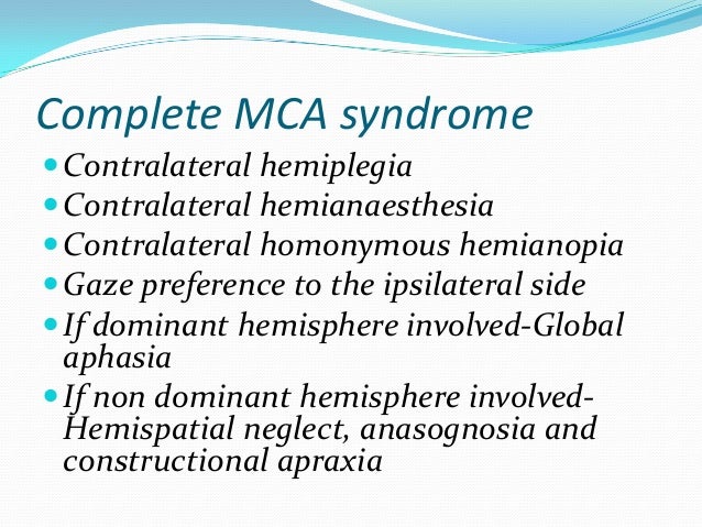 stroke syndromes