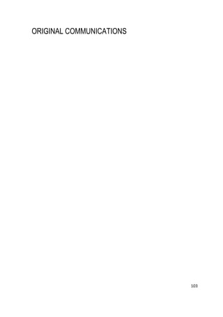 103
ORIGINAL COMMUNICATIONS
 