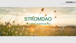 STROMDAO
… aus Strom wird Klimaschutz.
 