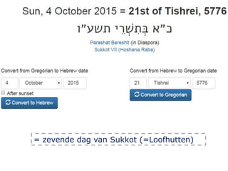 = zevende dag van Sukkot (=Loofhutten)
 