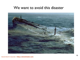 We want to avoid this disaster 
