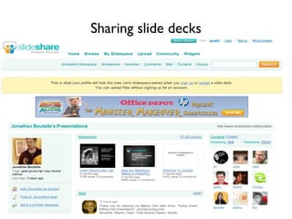 Sharing slide decks 