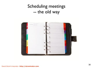 Scheduling meetings -- the old way 