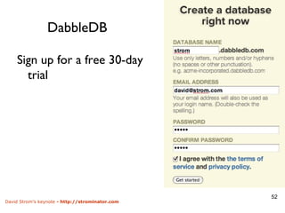 DabbleDB Sign up for a free 30-day trial 