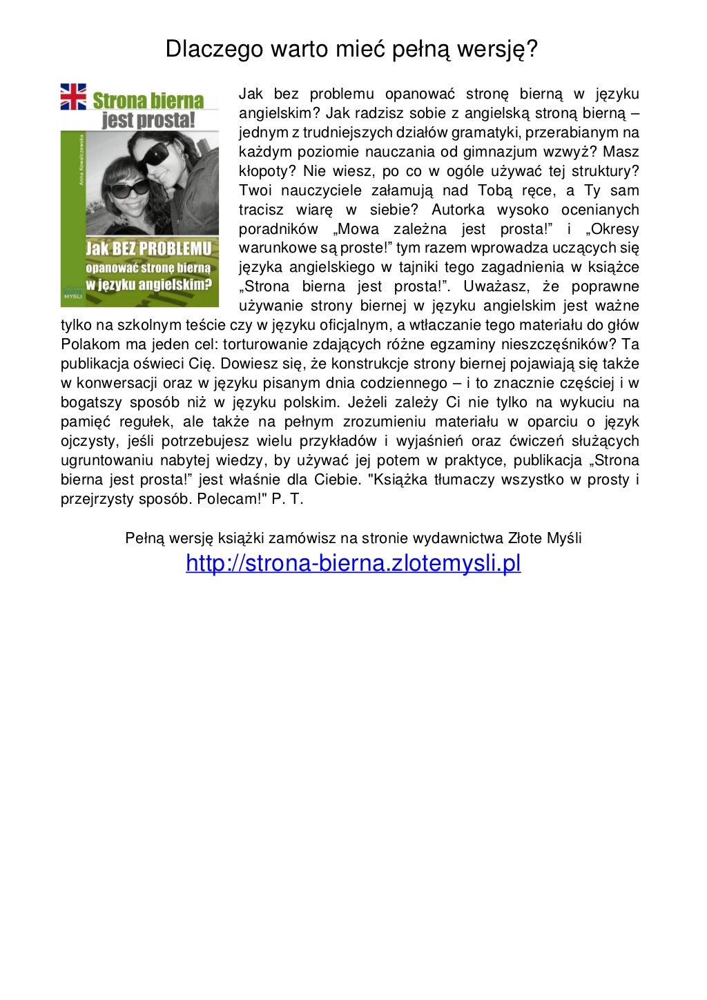 strona bierna angielski pdf strona bierna angielski pdf