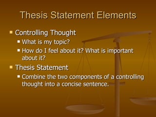 Strong Statement Examples Strong Thesis Statements | PPT | Business | Business and Finance
