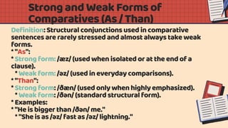 Mastering Strong and Weak Forms in English Speech for Fluency | PDF
