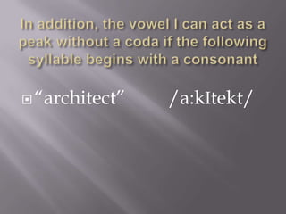  “architect”   /a:kItekt/
 