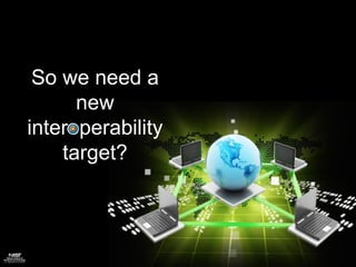 So we need a
new
interoperability
target?
 