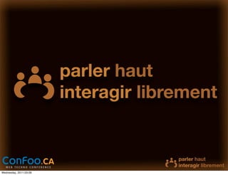 Wednesday, 2011-03-09
 