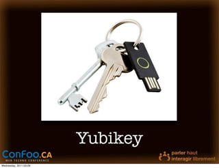 Yubikey
Wednesday, 2011-03-09
 
