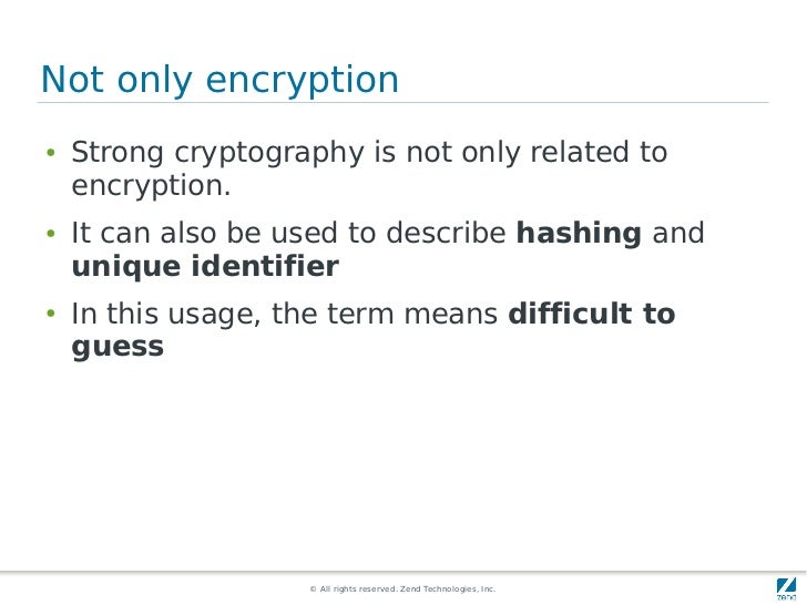 Strong cryptography in PHP