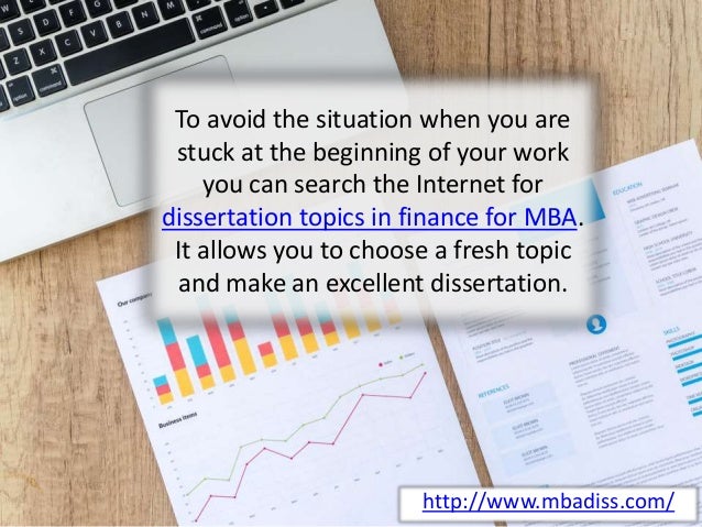 Dissertation projects for mba finance