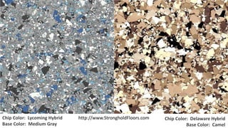 Chip Color: Lycoming Hybrid 
Base Color: Medium Gray 
Chip Color: Delaware Hybrid 
Base Color: Camel 
http://www.Stronghol...