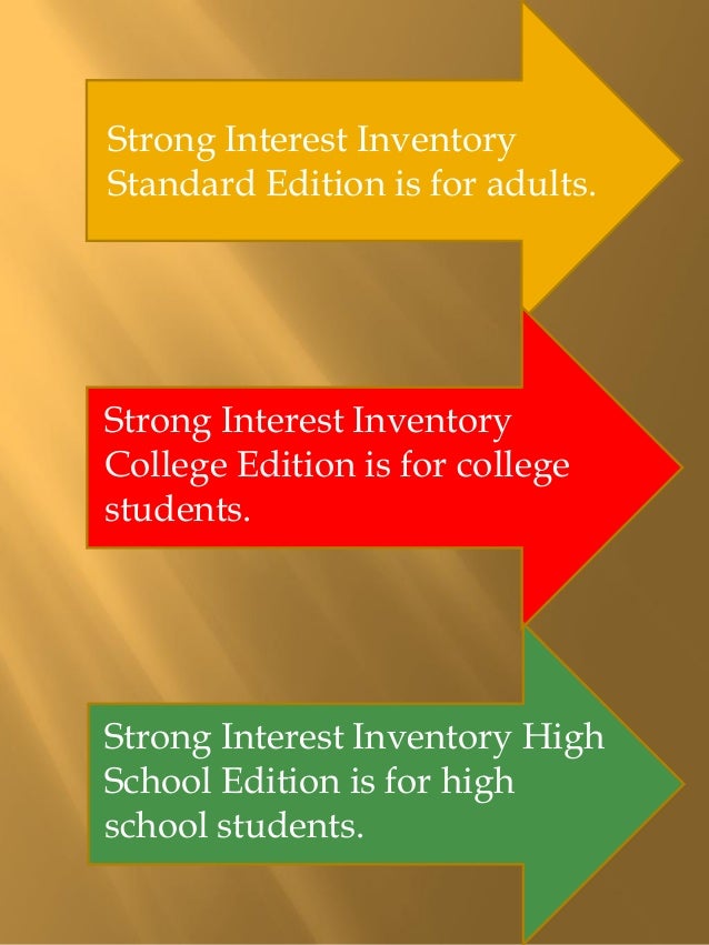 Inside the Strong interest inventory