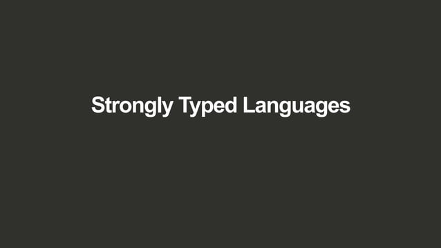 Strongly Typed Languages and Flexible Schemas | PPT