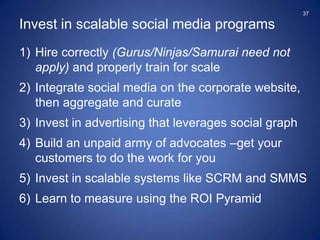 Maturity drives Total Budget, Team Size, and Org ModelSource: Survey of Corporate Social Strategists, Altimeter Group, November 2010We asked 140 Corporate Social Strategists their total strategy budget, number of full-time equivalent staff dedicated to social media, and organizational model: