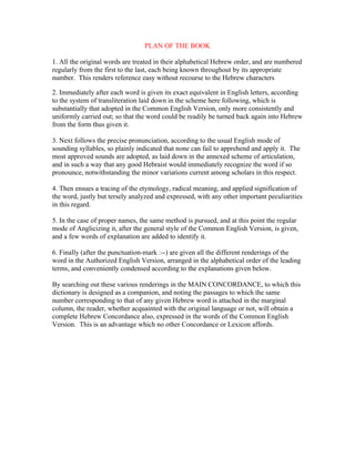 Strong' S Hebrew Dictionary Of Ot Words