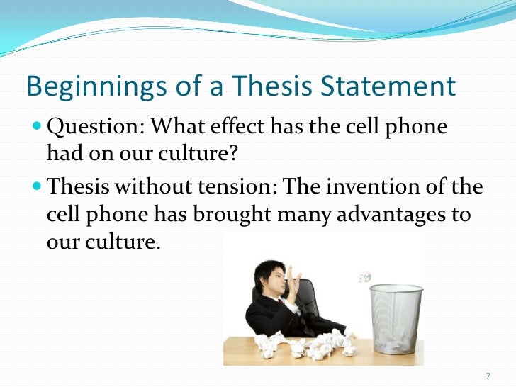 thesis statement technology in education