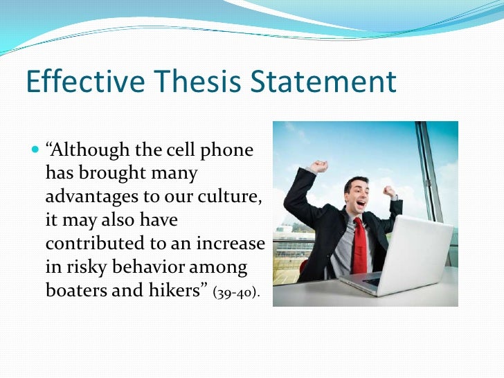 Thesis in an essay