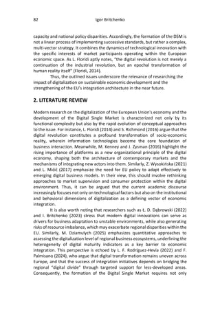 THE ROLE OF DIGITALIZATION IN ECONOMIC INTEGRATION AND THE FORMATION OF ...