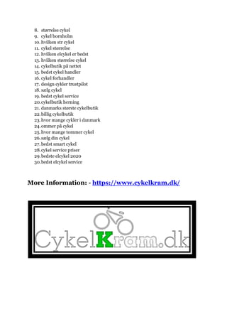 8. størrelse cykel
9. cykel bornholm
10. hvilken str cykel
11. cykel størrelse
12. hvilken elcykel er bedst
13. hvilken st...