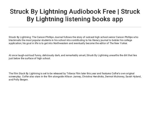 Struck By Lightning Audiobook Free Struck By Lightning Listening Bo