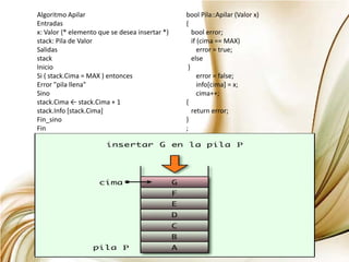 Stacks En Java Pilas Pilas Struct | PDF