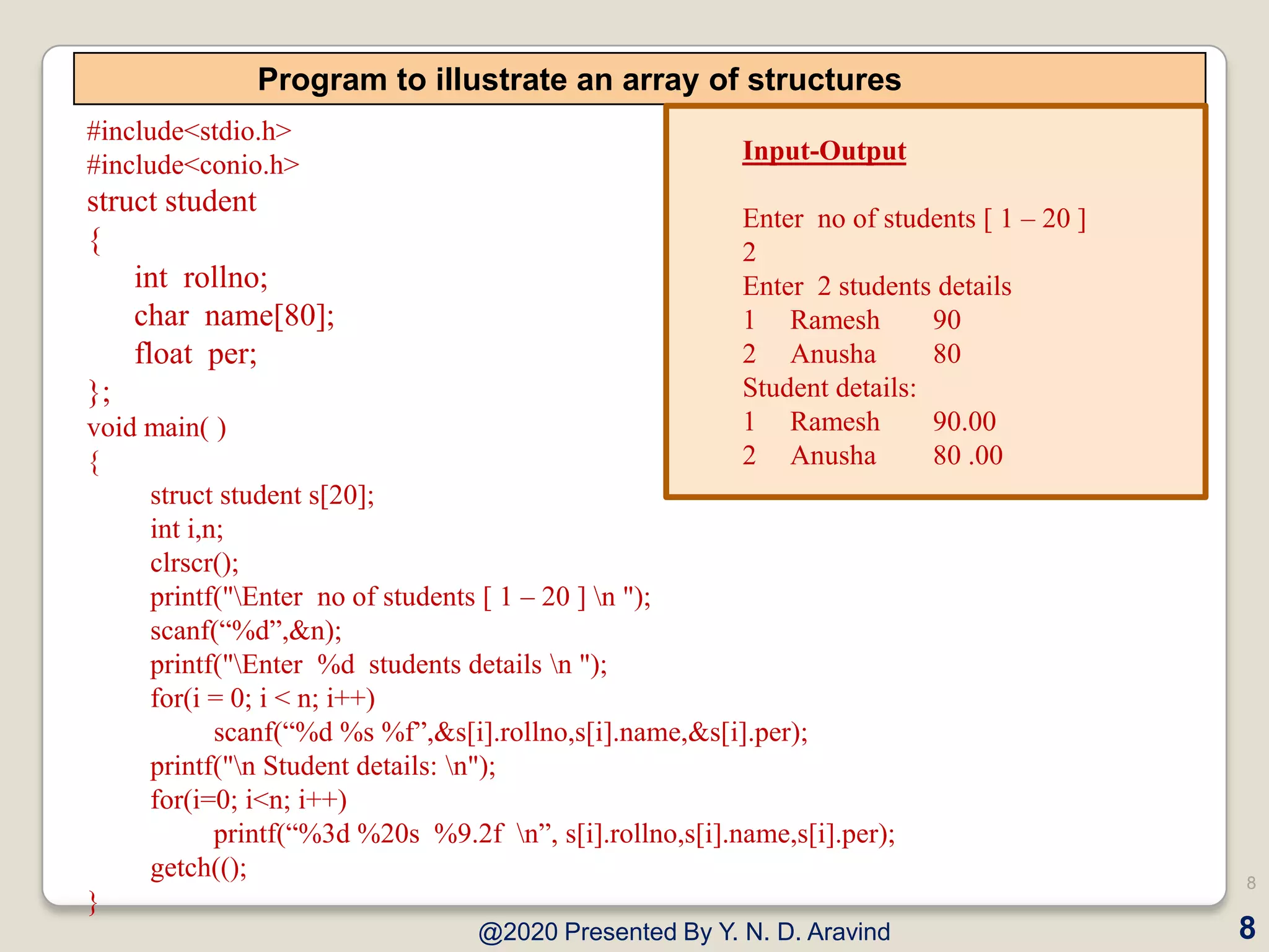Structure In C | PPT