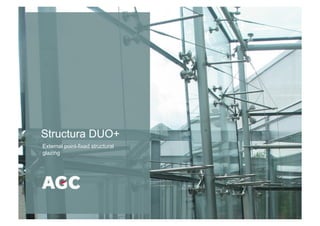 Structura DUO+	
  
External point-fixed structural
glazing
 