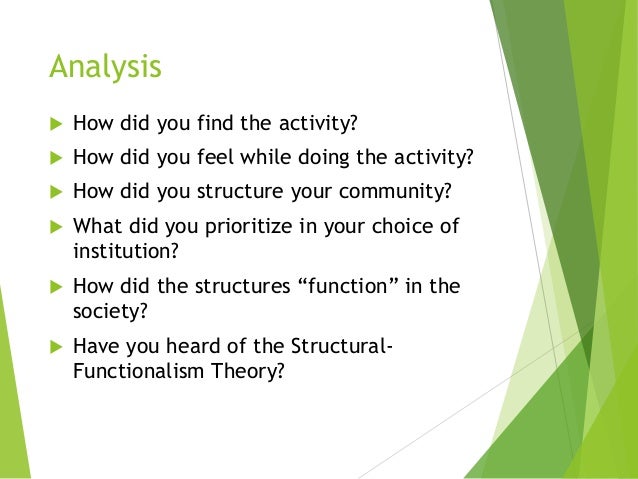 structural functionalism