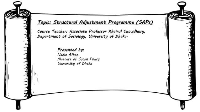 Structural Adjustment Programmes (SAPs) ppt | PDF | Economy | Business ...