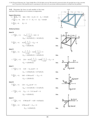 Structural Analysis 8th Edition Solutions Manual | PDF