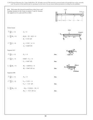 Structural Analysis 8th Edition Solutions Manual | PDF