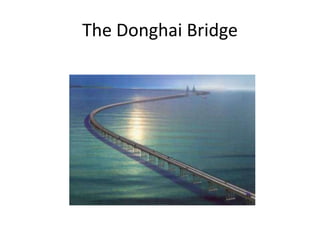 The Donghai Bridge
 
