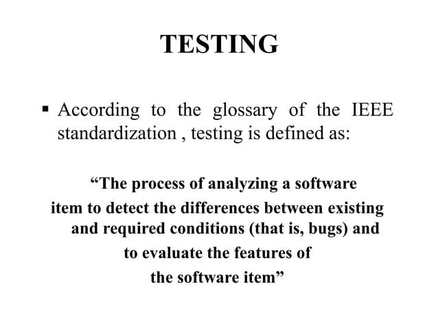 Structural and functional testing | PPTX