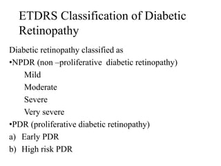 Structural and oct changes in diabetic retinopathy1 | PPTX