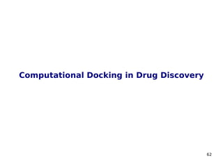 62
Computational Docking in Drug Discovery
 