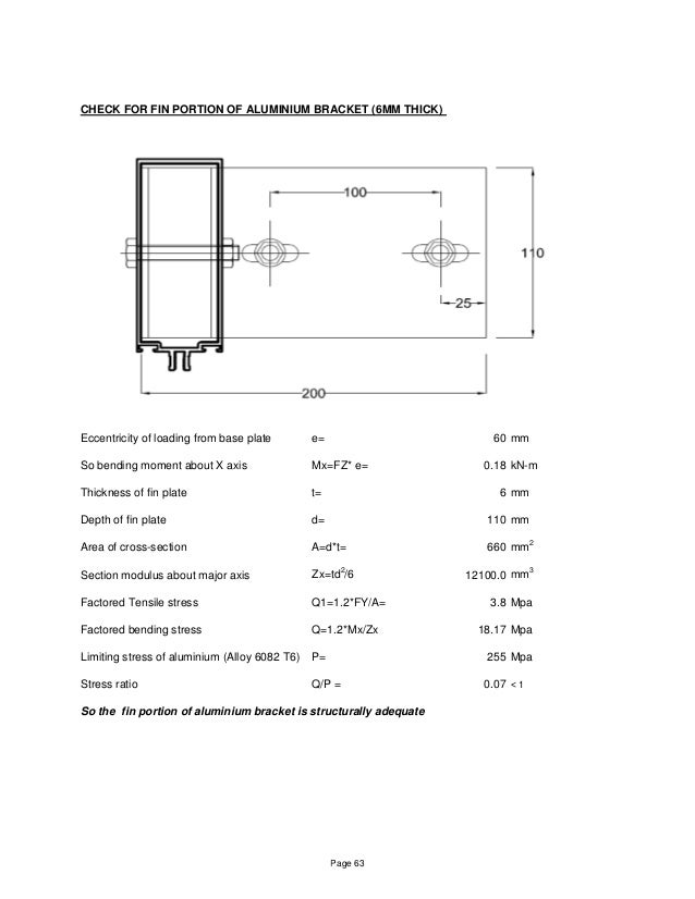 Structural Calculation Curtain Wall Sample Design