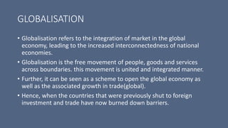 Structural change of indian export | PPTX