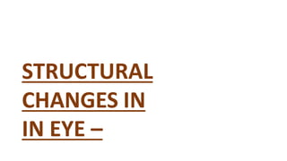 Structural changes with ageing | PDF
