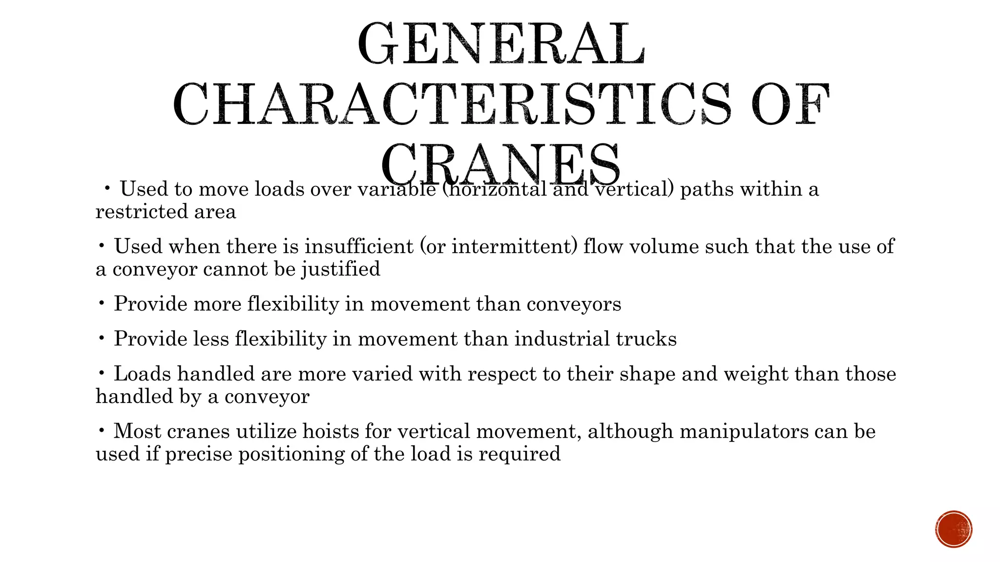 cargo handling equipment PPT