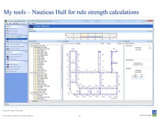 My tools – Nauticus Hull for rule strength calculations




Structural design of drill ships


© Det Norske Veritas AS. All rights reserved.   16
 