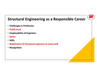 Structural engineering a responsible career 27.02.2021