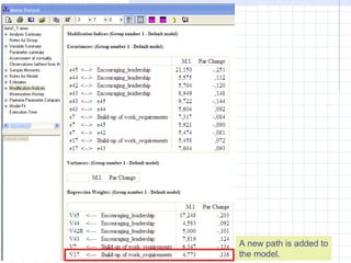 v2.3 Petri Nokelainen, University of Tampere, Finland 138 / 145
A new path is added to
the model.
 