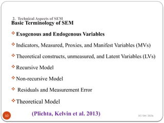 structural equation modelling.pptx for researchers | PPTX
