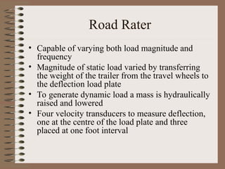 Mass Rater STRUCTURAL EVALUATION OF FLEXIBLE PAVEMENTS.ppt